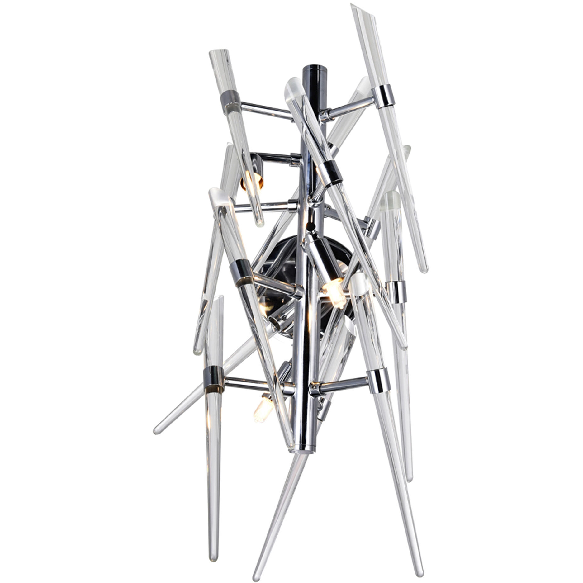 Icicle 3 Light 11 inch Chrome Wall Light