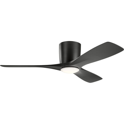 Volos 48 inch Satin Black Ceiling Fan