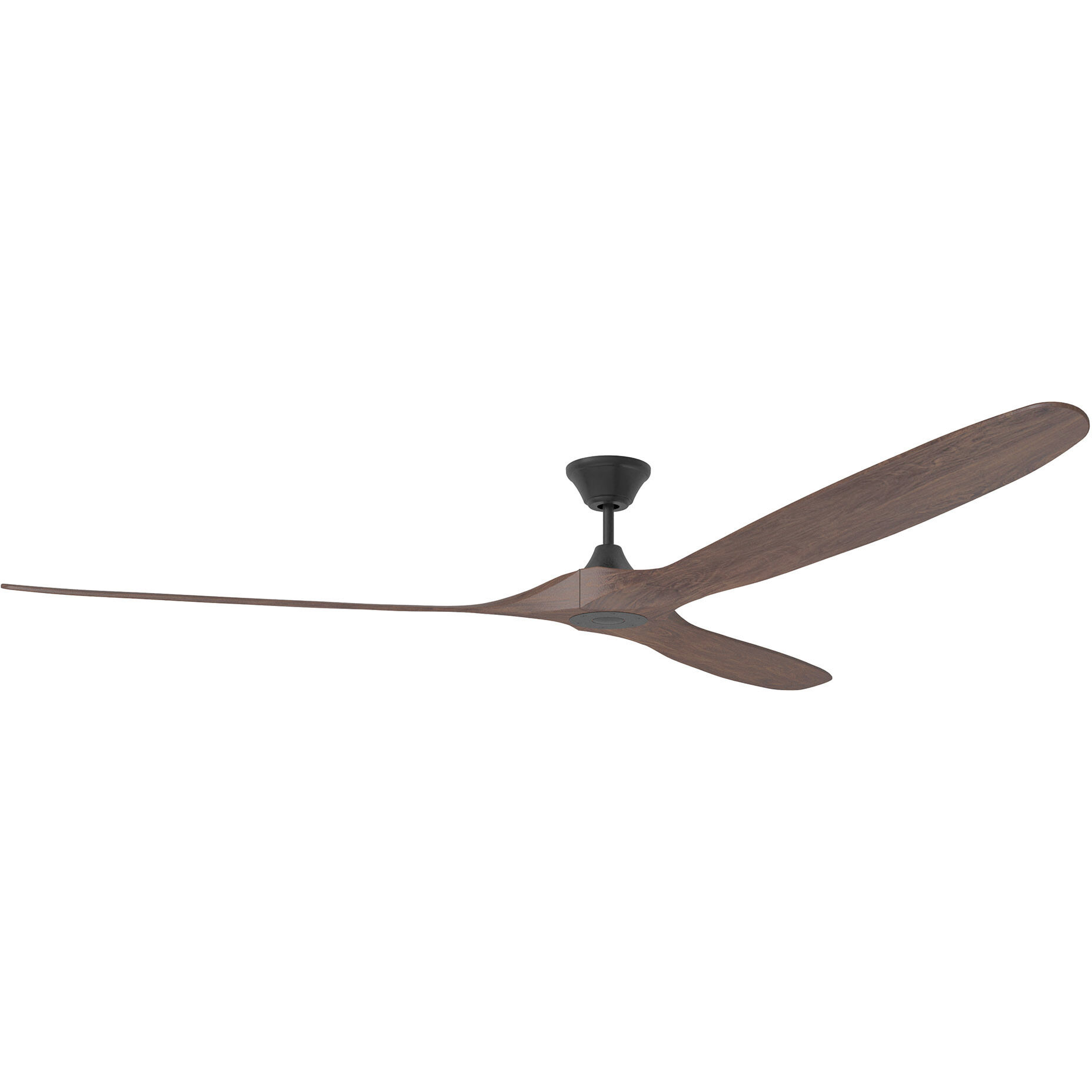 Maverick 88 inch Matte Black with Dark Walnut Blades Ceiling Fan