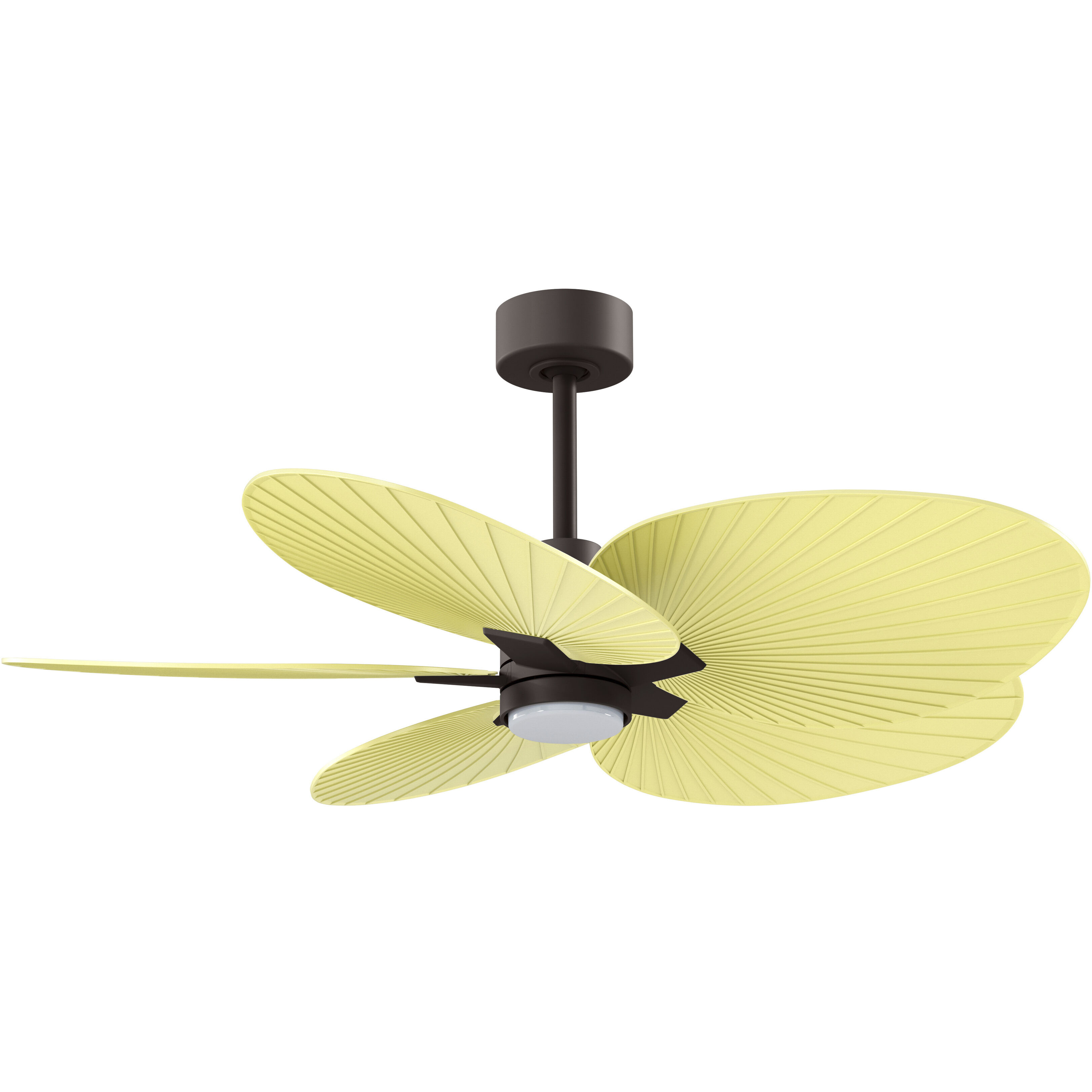 Atlas Alessandra Tropical - LK 48 inch Textured Bronze with Light Yellow Blades Ceiling Fan