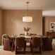 Scallop 1 Light 15 inch Weathered Brass Pendant Ceiling Light