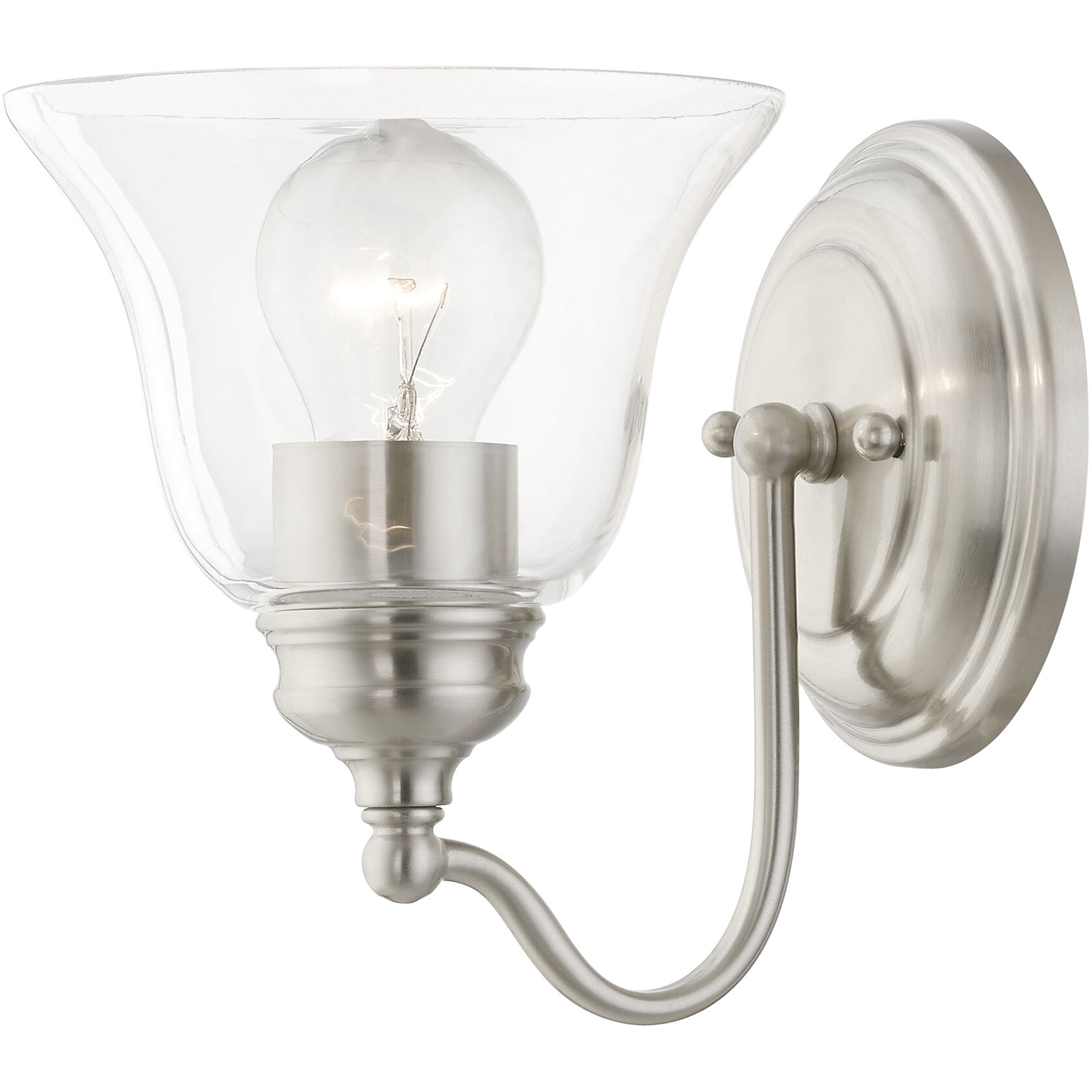 Moreland 1 Light 6 inch Brushed Nickel Vanity Sconce Wall Light