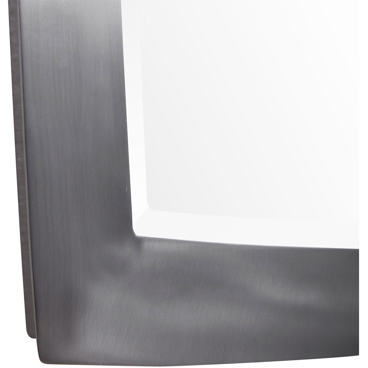 Haskill 34 X 24 inch Brushed Nickel Wall Mirror