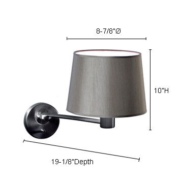 Club Room 1 Light 8.88 inch Satin Nickel Wall Sconce Wall Light
