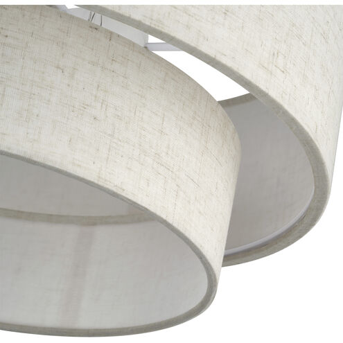 Manorwood 3 Light 15 inch English Bronze Semi Flush Mount Ceiling Light, Large