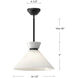Alora Mood Halston Pendant Ceiling Light in Matte Black