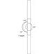 Wick Hilo 2 Light 4.5 inch Natural Brass Wall Sconce Wall Light