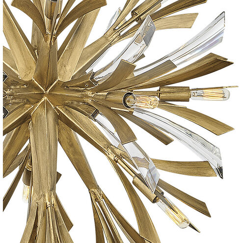 Vida LED 24 inch Burnished Gold Chandelier Ceiling Light, Orb