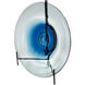 Lourdes 18.1 X 18.1 inch Blue/White Charger Plate