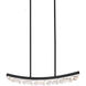 Arcus 1 Light 32 inch Satin Brushed Black Linear Pendant Ceiling Light