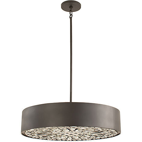 Azores 6 Light 28 inch Black Cashmere Pendant Ceiling Light