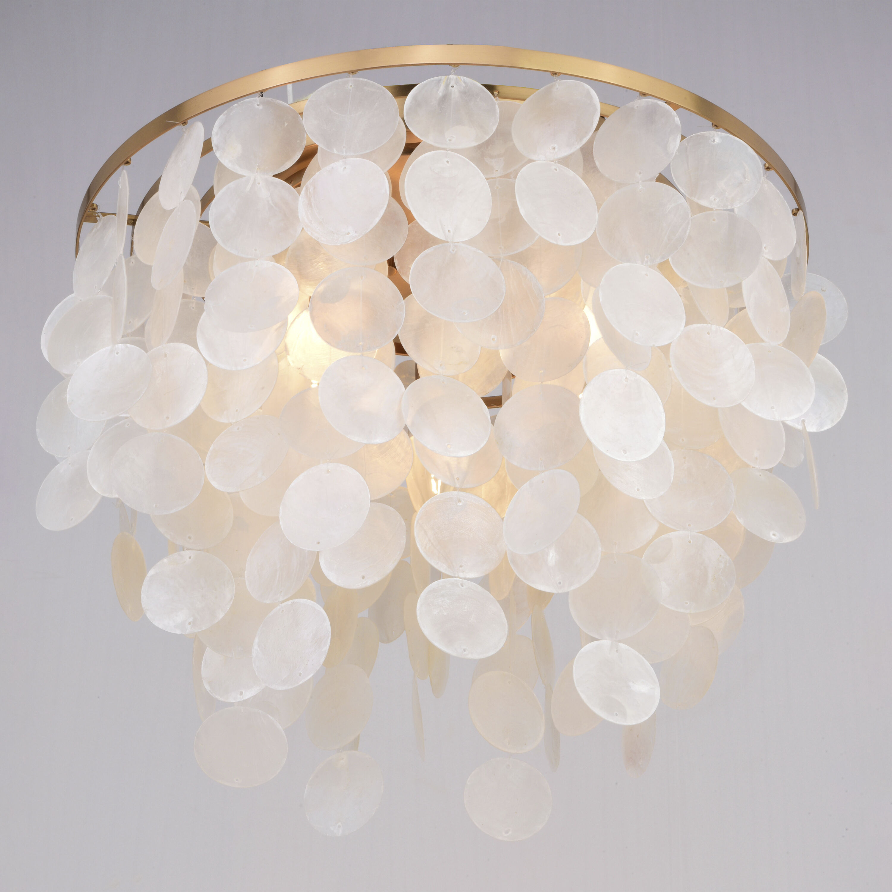 Elsa LED 16 inch Natural Brass Flush Mount Ceiling Light