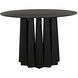 Column 44 X 44 inch Matte Black Dining Table