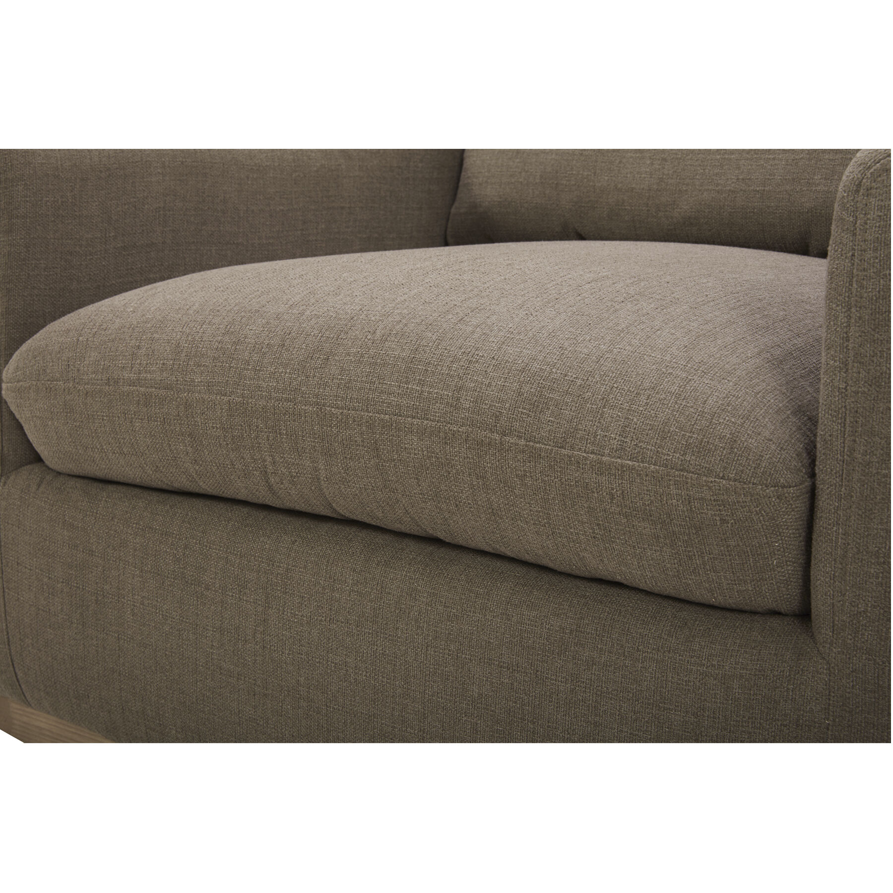 Linden Grey Swivel Chair in Taupe