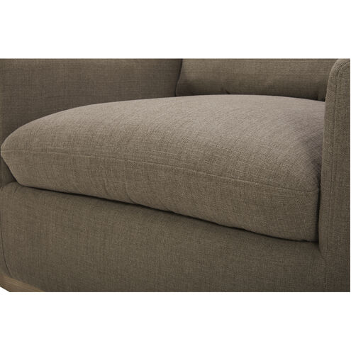 Linden Grey Swivel Chair in Taupe