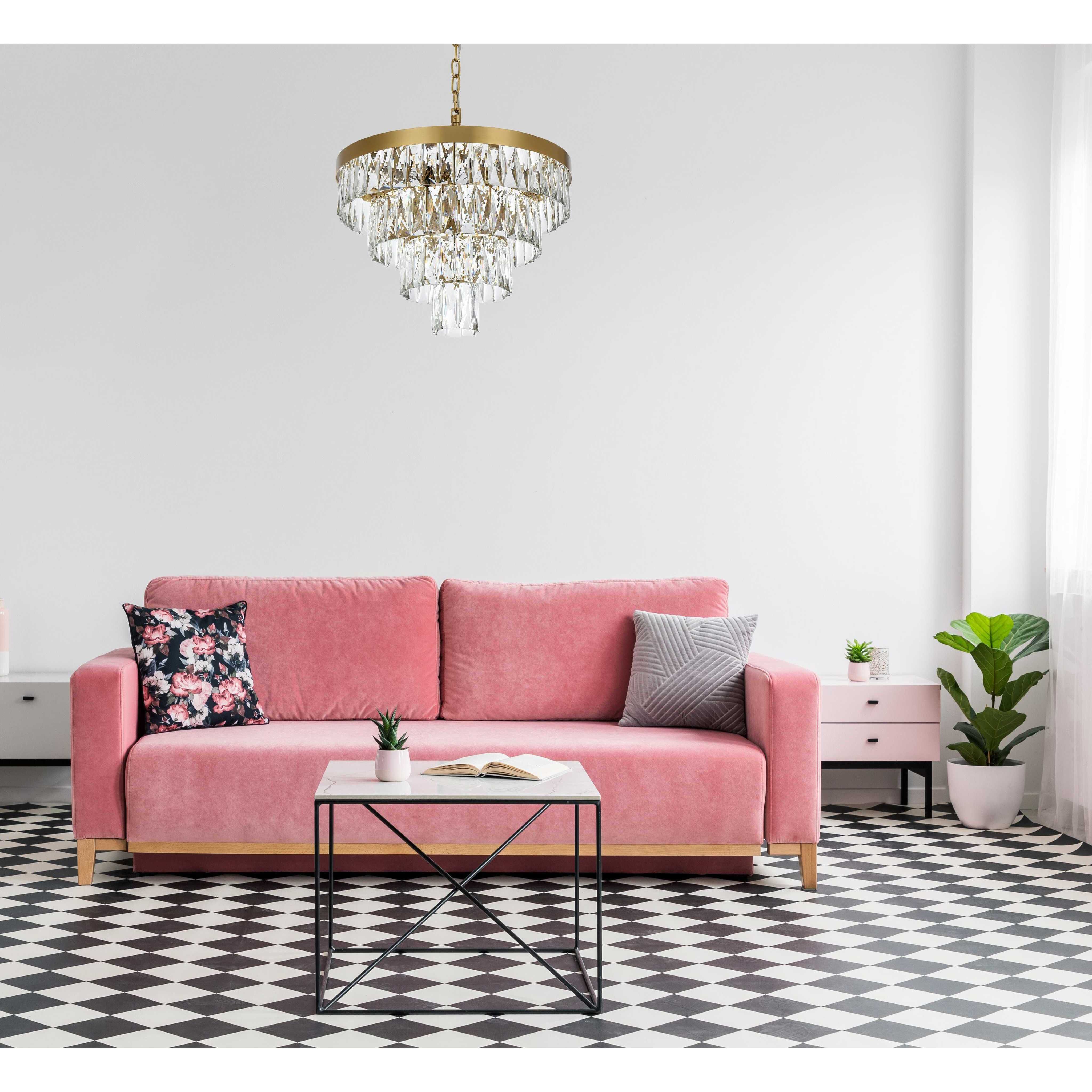 Josephine 10 Light 20 inch Satin Gold Chandelier Ceiling Light