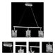 Dolo 3 Light 42 inch Chrome Island Light Ceiling Light