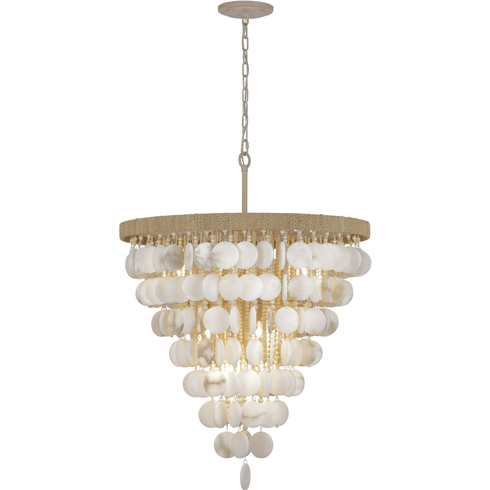 Aurelia's Cove 12 Light 28.5 inch Autumn White Pendant Ceiling Light