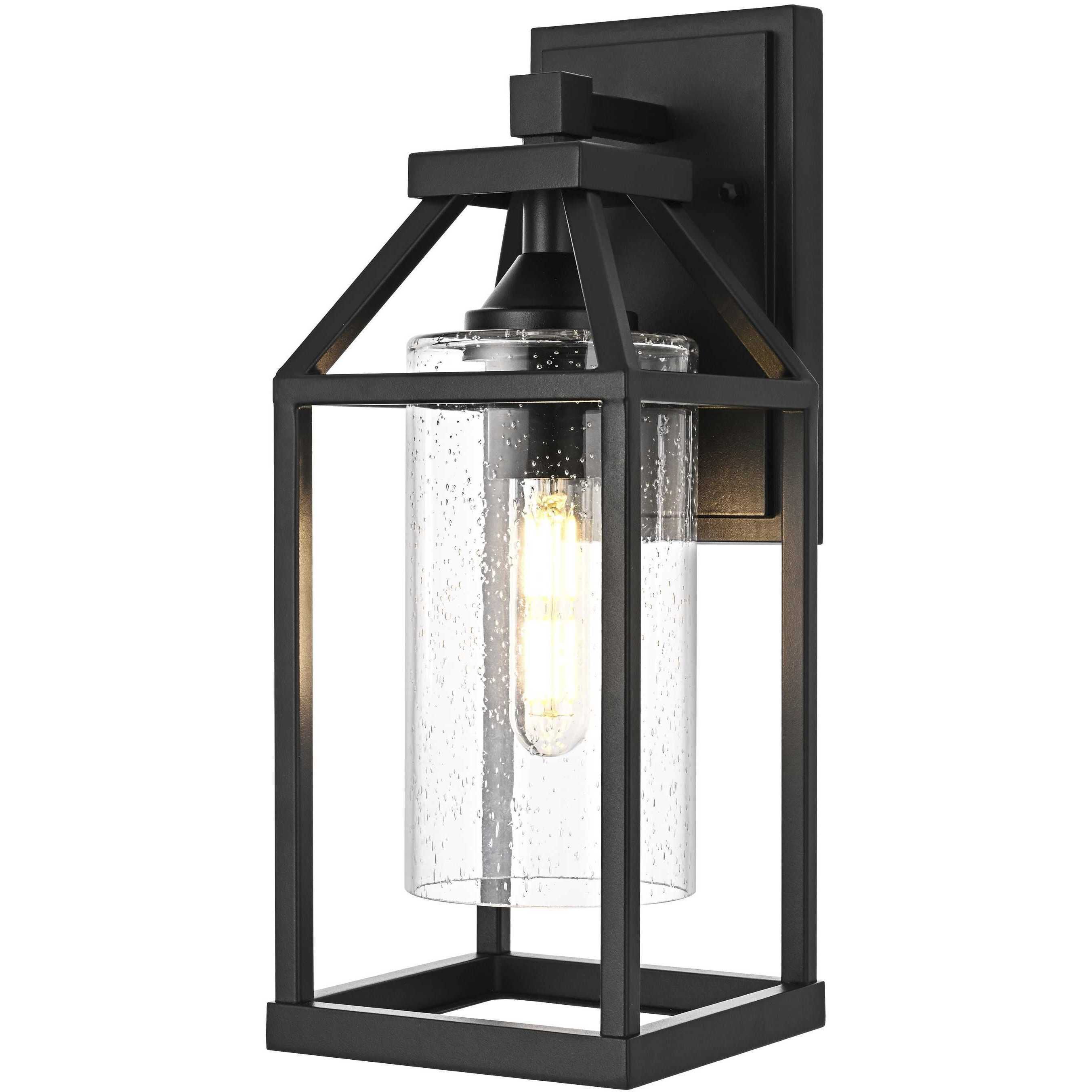Zora 1 Light 14 inch Black Outdoor Wall Sconce