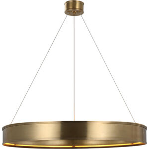 Chapman & Myers Connery LED 40 inch Antique-Burnished Brass Ring Chandelier Ceiling Light