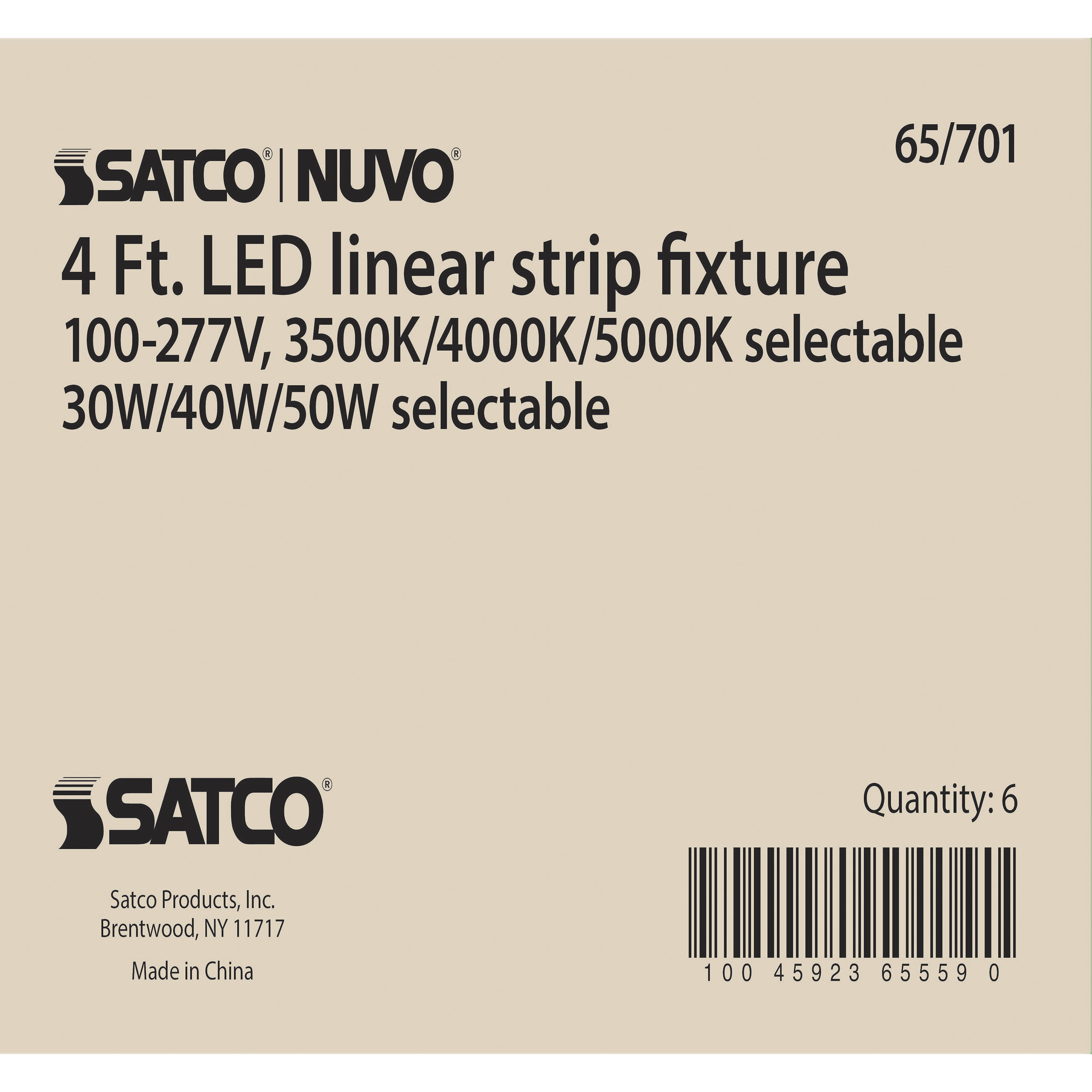 Brentwood LED 3 inch White Linear Strip Ceiling Light