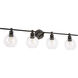 Collier 4 Light 38 inch Black Wall sconce Wall Light