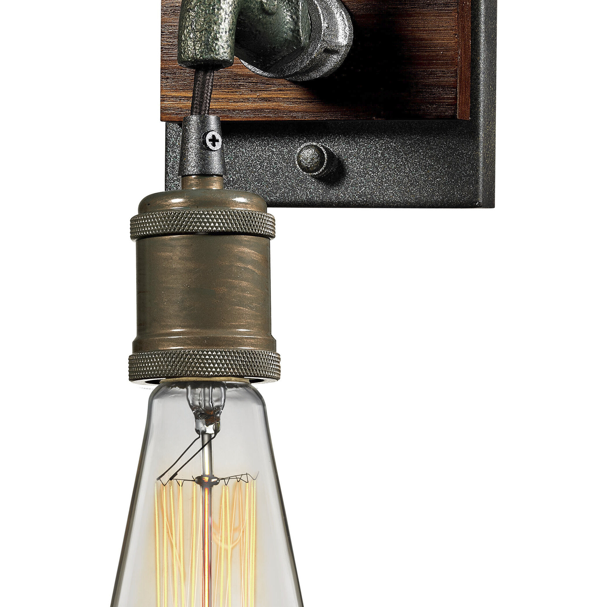 Jonas 1 Light 5 inch Multi Tone Weathered Sconce Wall Light