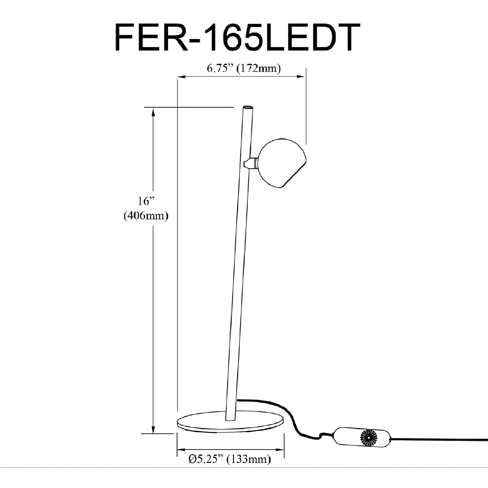 Fernanda 16 inch 5 watt Aged Brass Task Table Lamp Portable Light