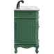 Danville 72 X 21 X 36 inch Vintage Mint Vanity Sink Set