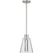 Aura LED 7.25 inch Brushed Nickel Pendant Ceiling Light