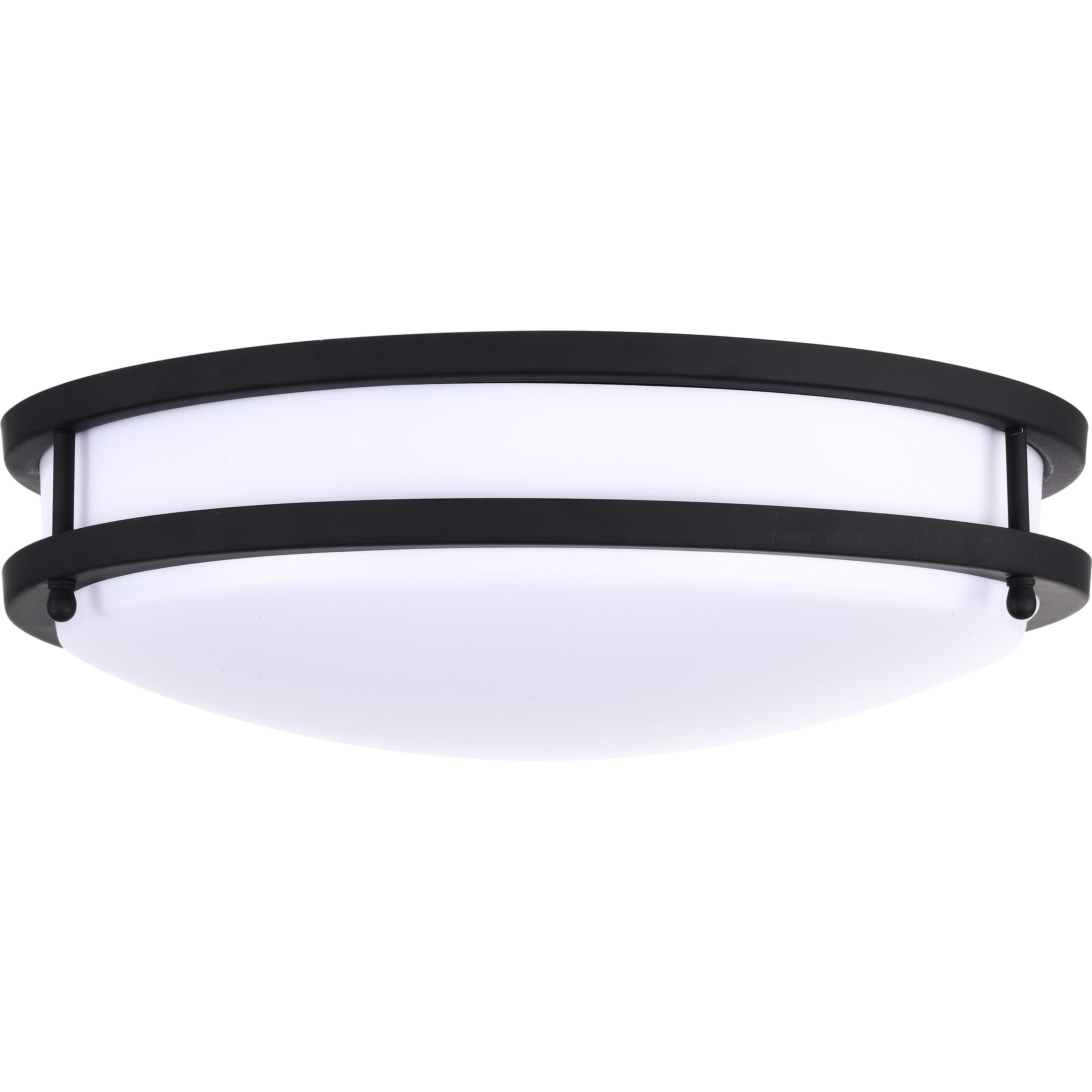 Glamour LED 13 inch Matte Black Flush Mount Ceiling Light