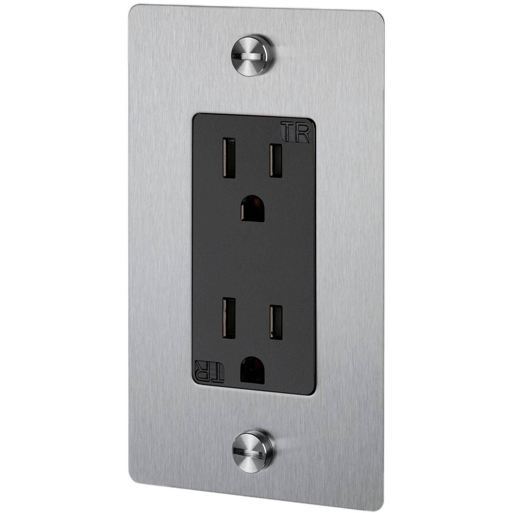 1G Duplex 125 White Outlet