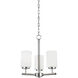 Oslo 3 Light 15 inch Chrome Chandelier Ceiling Light