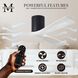 Atlas Irene-3H 60 inch Matte Black with Matte White Blades Ceiling Fan, Flush Mounted