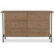 Rene Brown Dresser, 6 Drawer