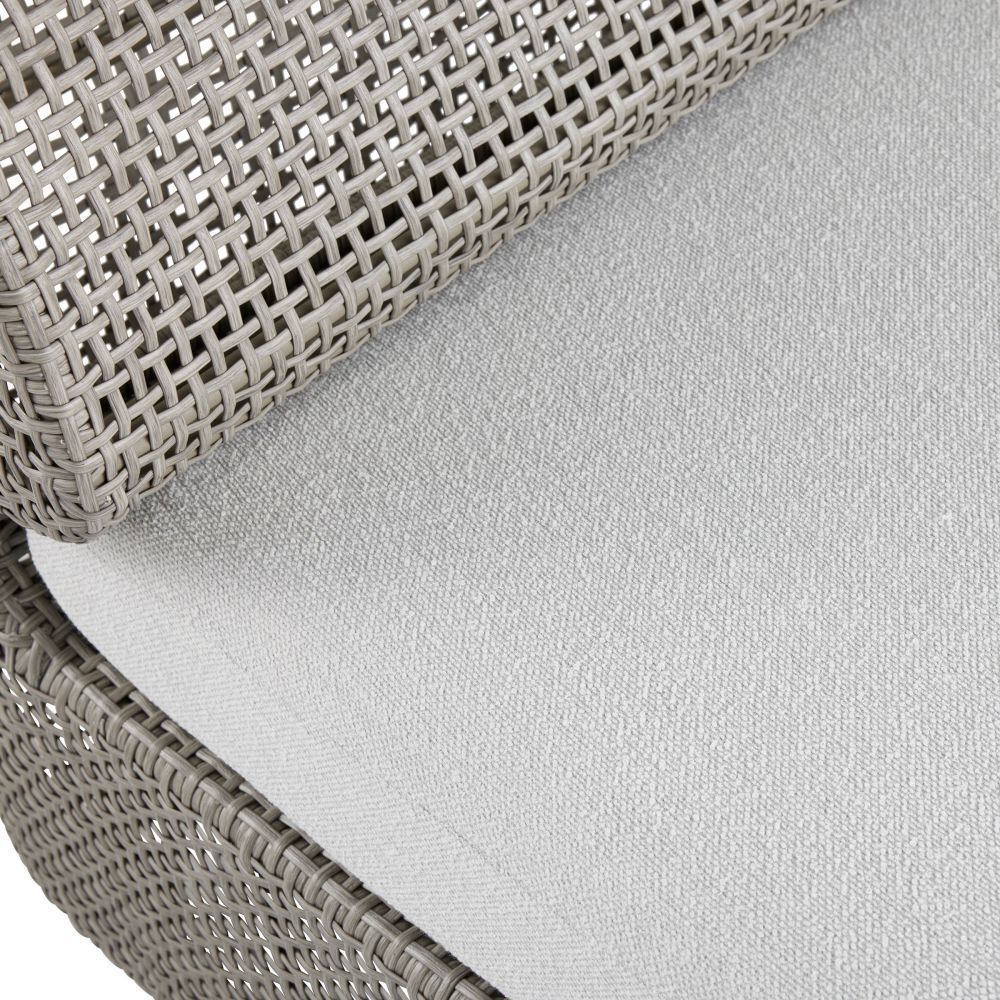 Dupont Porpoise and Weathered Gray Outdoor Sofa