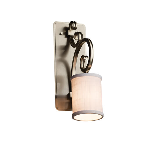 Textile LED 5 inch Matte Black Wall Sconce Wall Light