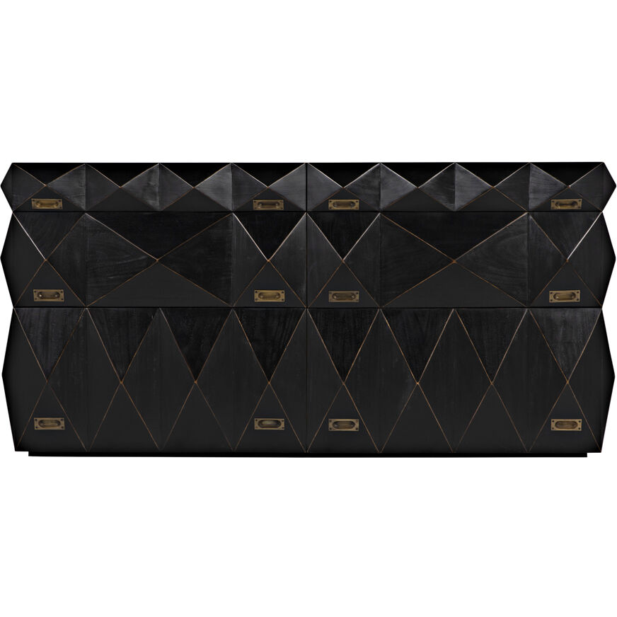 Allegra Hand Rubbed Black Dresser