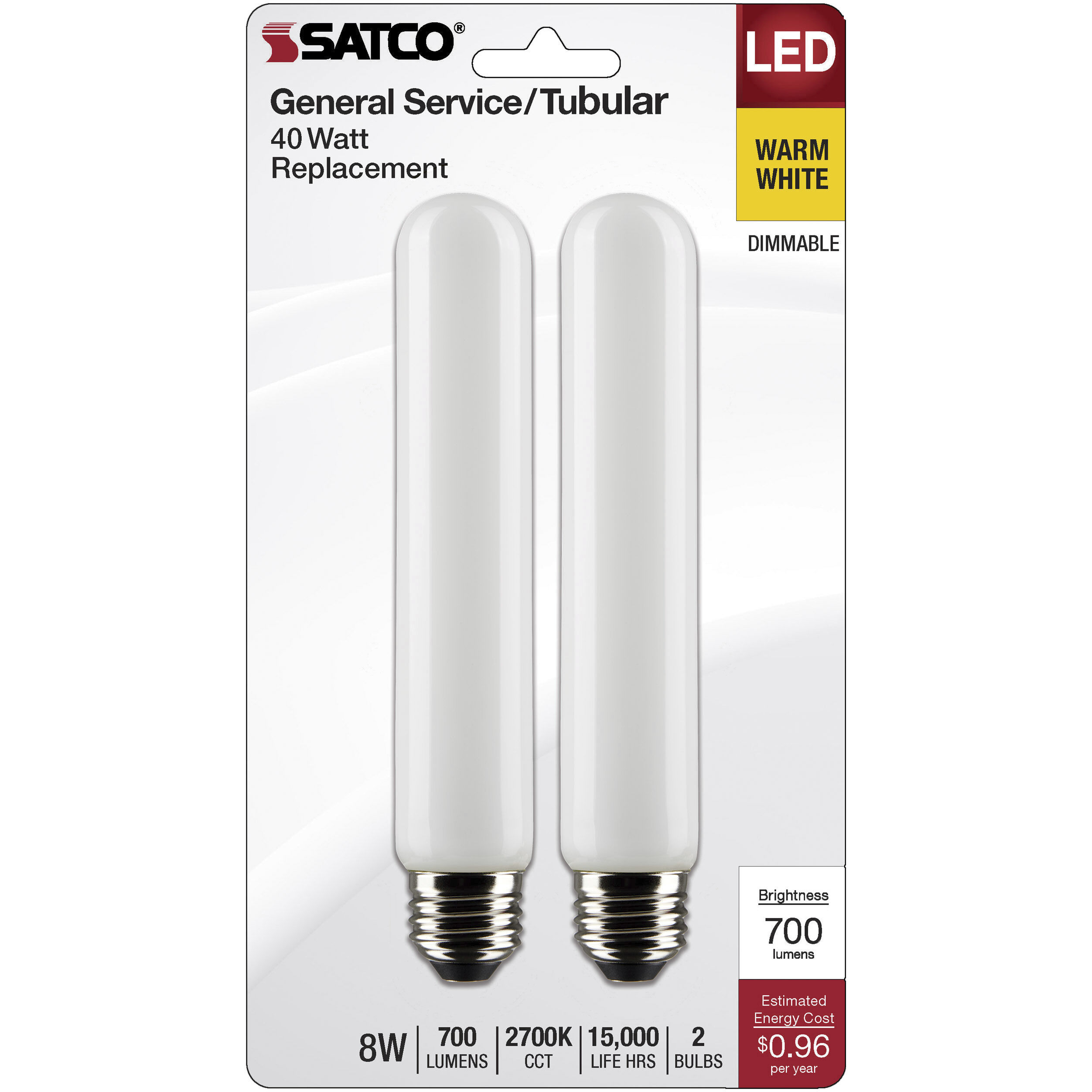 Lumos LED Medium 8 watt 120 2700K LED Filament, LED Filament