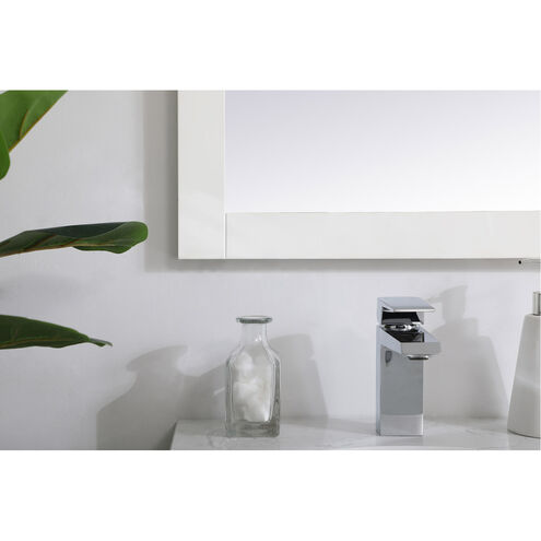 Aqua 32 X 18 inch White Wall Mirror