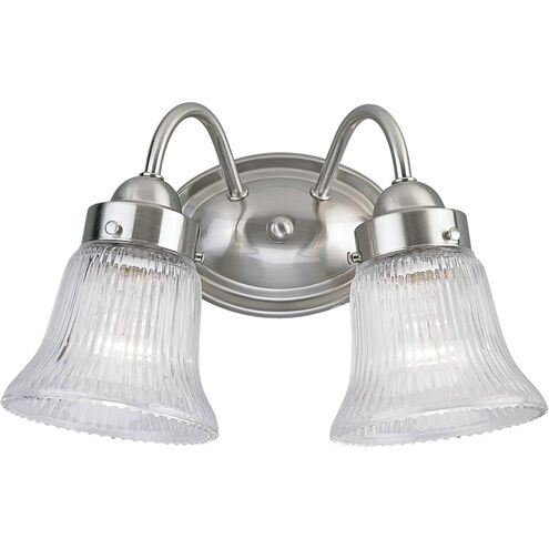 Clarence 2 Light 11.75 inch Brushed Nickel Bath Vanity Wall Light