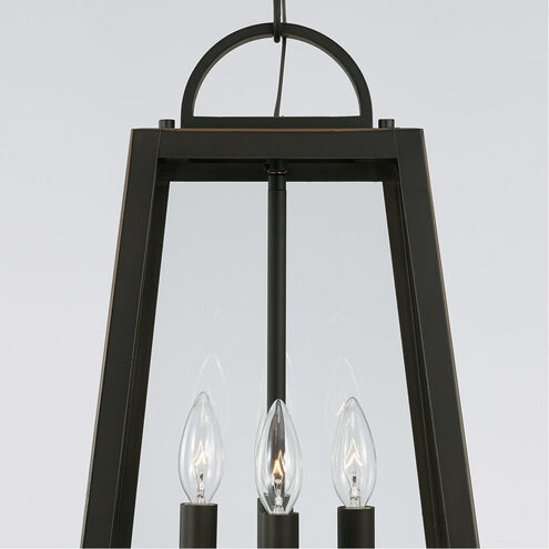 Leighton 4 Light 12 inch Oiled Bronze Outdoor Hanging Lantern