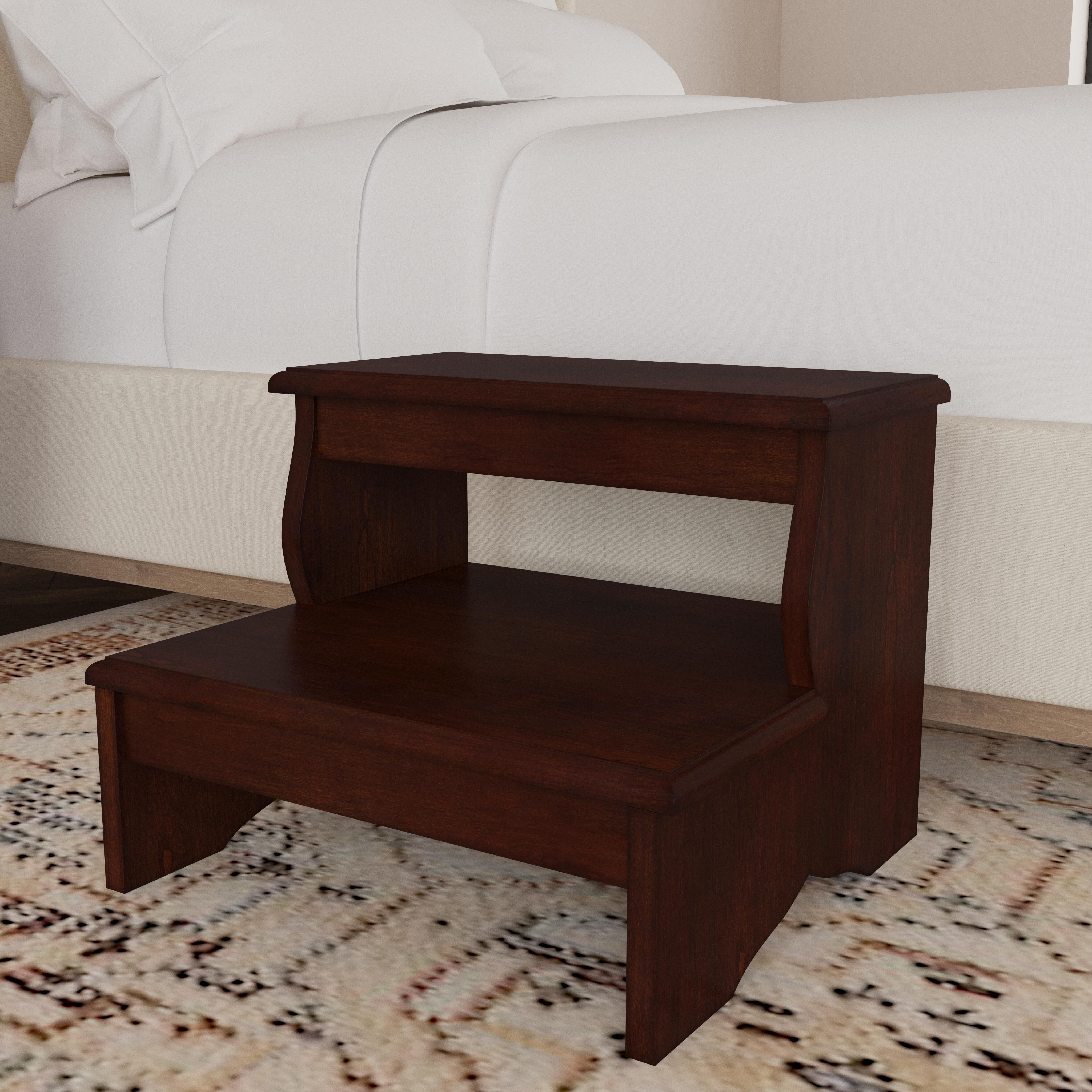 Melrose 15 inch Plantation Cherry Step Stool
