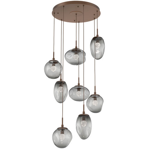 Cosmos LED LED Burnished Bronze Chandelier Ceiling Light, Round Multi-Pendant