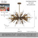 Elsa Painted Gold Pendant Ceiling Light