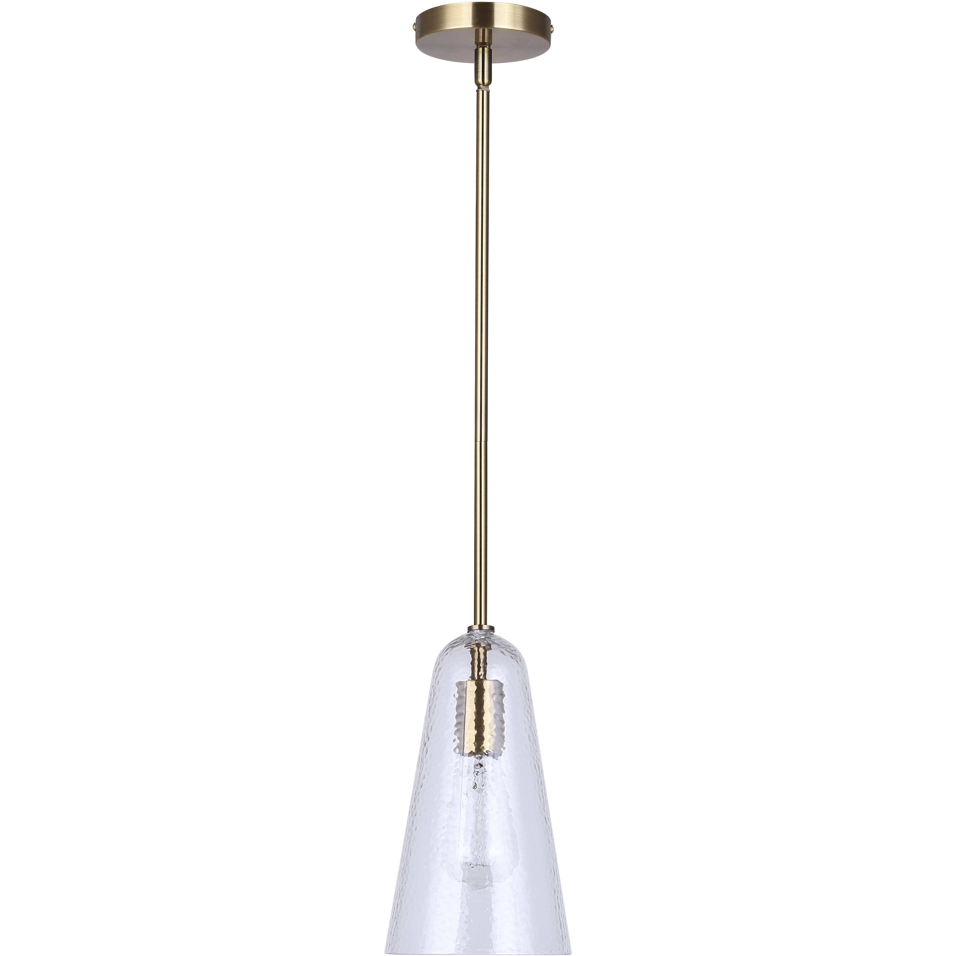 Luisa 1 Light 5.88 inch Gold Pendant Ceiling Light