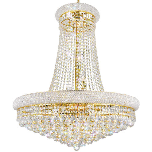 Empire 18 Light 28 inch Gold Down Chandelier Ceiling Light