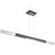 Axis LED 62.1 inch Graphite Linear Chandelier Ceiling Light, Moda