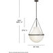 Collins 1 Light 20 inch Black Oxide Chandelier Ceiling Light