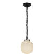 Alora Mood Cherise 1 Light 6.75 inch Matte Black Pendant Ceiling Light